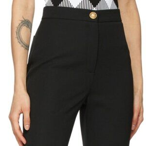 BNWT SS21 BALMAIN WOOL HIGH WAISTED BIKE SHORTS 40